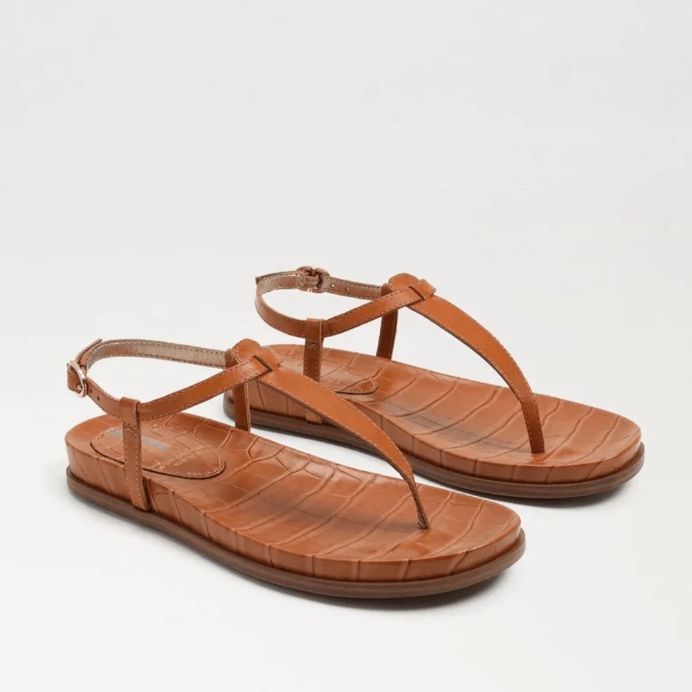 New! Sam Edelman Women's Naomi Leather Thong Sandals - Size 9.5